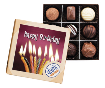 Happy Birthday 1/4 Pound Box Chocolates