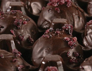 a photo of our Blueberry Port Wine Truffles