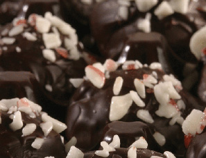 a photo of our Candy Cane Truffles