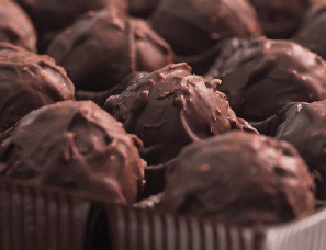 a photo of our Coconut Bulk Chocolate Truffles