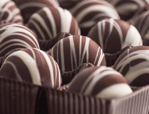 a photo of our Mint Bulk Chocolate Truffles