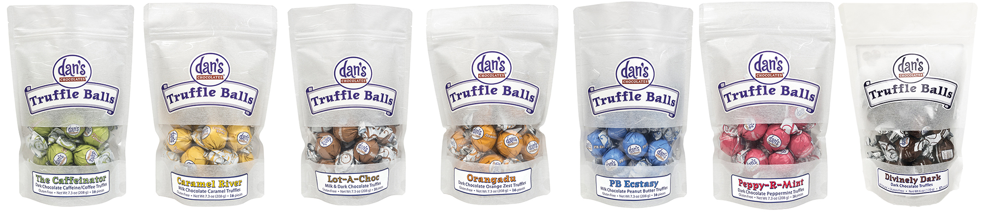 Row of Bagged Truffles